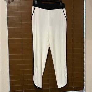 Bebe Black and White Pants